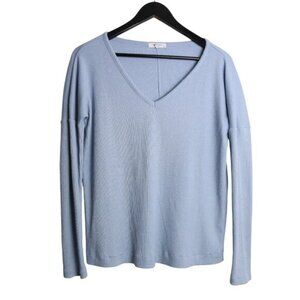 Rag & Bone The Knit Vee Neck Long Sleeve Light Blue Sweater Size Small